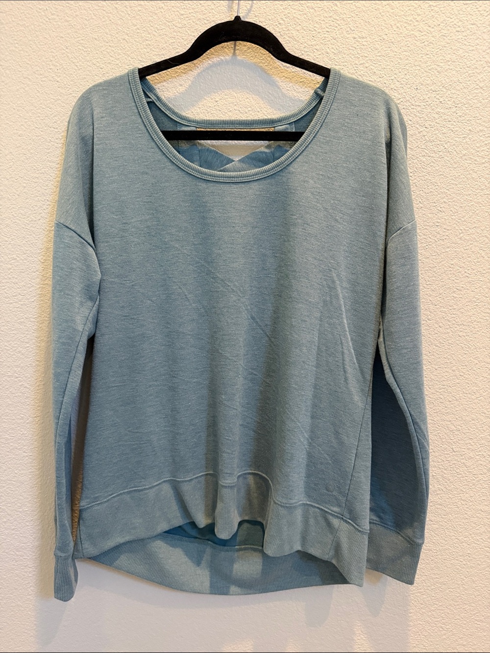 Balance Collection Womens Dusty Teal Crewneck Sweatshirt
